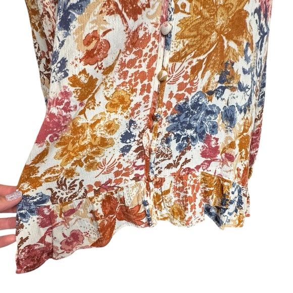 Christopher & Banks Women’s Multicolored 3/4 Length Sleeve Blouse LP 0091 - Picture 2 of 8